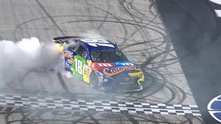 Kyle Busch wins Cup race at Bristol to complete sweep [upl. by Plumbo]