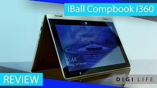 iBall CompBook i360 Laptop Review  Digi Life [upl. by Airrat24]