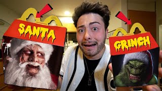 DO NOT ORDER SANTA CLAUS AND GRINCH HAPPY MEAL AT 3 AM GROSS [upl. by Gersham]