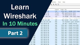 Learn Wireshark in 10 minutes Part 2  Wireshark Tutorial Capture and Protocol Filters [upl. by Elisa]