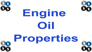 Engine Lubrication Oil Properties [upl. by Costello]