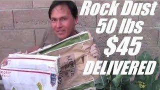 Rock Dust 50 lbs with Free Shipping  Lowest Price I Have Found [upl. by Navert]