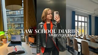 Law School Vlog  study with me campus life exciting package [upl. by Ainecey]