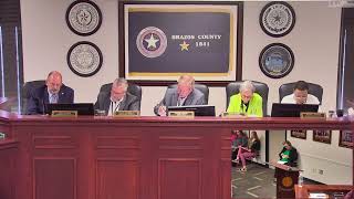 Brazos County Commissioners Court 09102024 Video 2 of 2 [upl. by Eliseo]