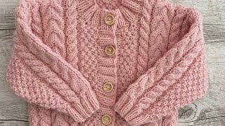 woolen baby sweater design hand knitted beautiful woolen sweater pattern [upl. by Ynafit]