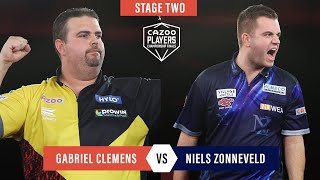 PDC Players Championship Finals 2023 11 25  Gabriel Clemens vs Niels Zonneveld  ENG [upl. by Tania]