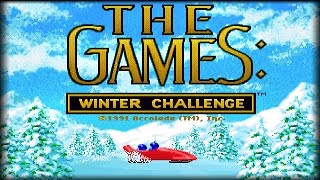 THE GAMES Winter Challenge PCDOS 1991 Accolade [upl. by Burwell]