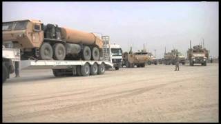 COB ADDERs convoy rolls out of IRAQ [upl. by Suirred]