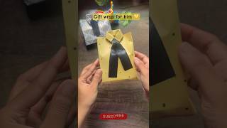 Gift wrapping ideas for rectangular box giftforhim shorts ytshortsvideo [upl. by Aitat]