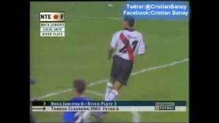 Boca 0 River 3 Resumen Completo Clausura 2002 Los goles [upl. by Nort]