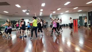 Zumba fitness with Marta  CHA CHA  Me Gustas Tu  MM55 [upl. by Atipul412]