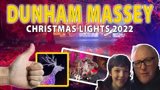 Christmas Lights at Dunham Massey 2022  Merry Christmas outandabouttv [upl. by Ordisy601]