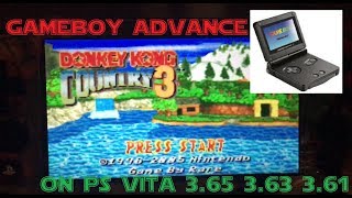 367 Easy Gameboy advance on PS Vita homebrew 361 363 365 [upl. by Ylrehs]