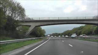 Driving On The A38 From Heathfield To Marsh Mills Devon England 4th May 2012 [upl. by Mirak]