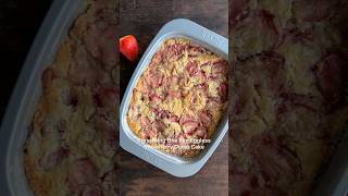 One Pan Eggless Strawberry Dump cake recipe This is the easiest cake you will ever make shorts [upl. by Naynek]