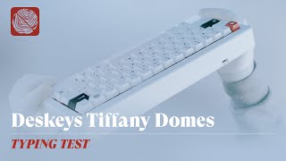 HHKB Pro 3 Heavy Grail  Deskeys Tiffany Domes with Sho Plate gasket [upl. by Findley]