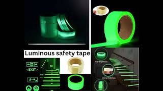 Glow in The Dark Tape  Luminous PhotoluminescentLuminescent Emergency Roll Safety Egress Markers [upl. by Aleda]