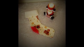 DIY chaussette de Noel [upl. by Lorry105]