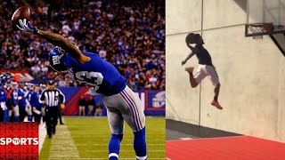 Odell Beckham Jr Crazy DUNK  Who Was the Greatest TwoSport Athlete [upl. by Ion]