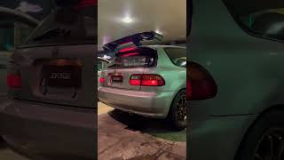 JDM midnight meeting 🎮😈 ek9 vs eg6 dolpin ek9 eg6 automobile [upl. by Yehus]