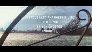 iPhone SE using Moondogs anamorphic lens and Smooth Q [upl. by Sudnak]