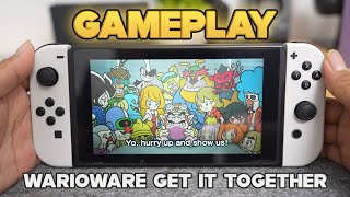 WarioWare Get It Together Gameplay in Console  Nintendo Switch [upl. by Dewhirst]