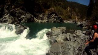 Oregon Hole Gorge on the Smith River 4000 cfs [upl. by Ehcram837]