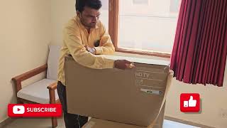 SAMSUNG UA32T4340BKXXL 2024  32Inch Full Hd Tizen Smart Tv Unboxing And Review  Complete 2 Rooms [upl. by Dunson208]