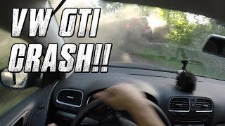 💀 Car Crash  VW Golf GTI on Mountain Road  Touge Canyon Run 60fps HD [upl. by Lolanthe]