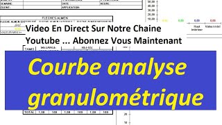 Courbe Granulométrique Excel [upl. by Sej466]