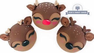 Christmas Reindeer cupcake tutorial [upl. by Karly]