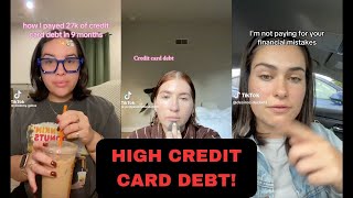 HIGH CREDIT CARD DEBTS  TIKTOK RANTS  MORE CREDIT CARD DEBT [upl. by Annorah]