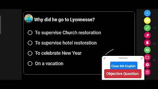 Why did he go to Lyonnesse   Class 8th English Question [upl. by Ayanet]