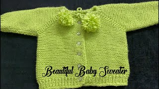 Knitting Very Simple amp Very Elegant Sweater For Babies  बच्चों के लिए बहुत ही प्यारा स्वेटर [upl. by Khichabia]