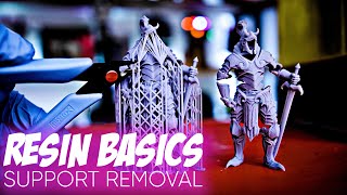 Resin 3D Printing Basics  How to Remove Supports [upl. by Earahc]