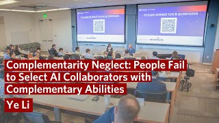 Complementarity – Failing to Select AI Collaborators with Complementarity Business amp Generative AI [upl. by Ignatz]