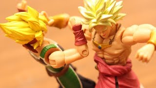 Dragon Ball Super Stop Motion Broly VS Bardock with Vegetto shodo [upl. by Olathe]