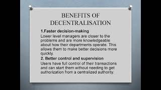 Centralisation and decentralisation [upl. by Clevey136]