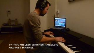 quotFaithquotquotCareless Whisperquot  Georges Michael piano cover medley [upl. by Nelrah]