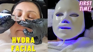 TRIED Hydrafacial first time  Best Facial for instant glow skin  Wedding party facial  Kaur Tips [upl. by Nilcaj]