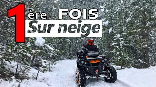 1ère fois en QUAD sous la neige ❗  4K [upl. by Llerrac123]