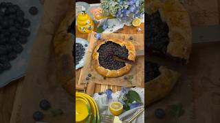 The PERFECT Lemon Blueberry Galette Recipe The Full Video Is On My Channel [upl. by Notgnirrab690]