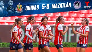 Highlights amp Goals  Chivas Femenil vs Mazatlán Femenil 50  Telemundo Deportes [upl. by Henriette927]