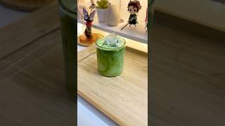 Making an iced matcha latte [upl. by Bille]