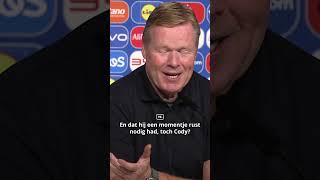 Was Koeman blij dat hij Gakpo nog even een minuutje liet staan 😂👀 oranje roened euro2024 [upl. by Nilya278]