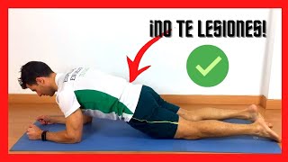 ¿Cómo Hacer una PLANCHA ABDOMINAL CORRECTAMENTE ✅ Para PRINCIPIANTES y con RODILLAS apoyadas 👌 [upl. by Namilus679]