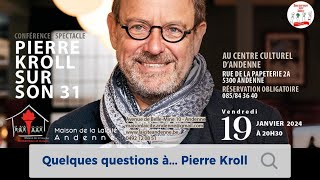 Pierre Kroll sur son 31 le 19 janvier 2024 [upl. by Rapsag]