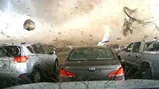 WATCH  Powerful tornado wipes out building in Nebraska [upl. by Pliske]