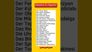 Almanca ev Eşyaları 🇩🇪🇹🇷 [upl. by Adelaide]