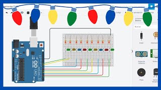 ✅ Secuencias de Leds con Arduino y TINKERCAD [upl. by Siubhan]